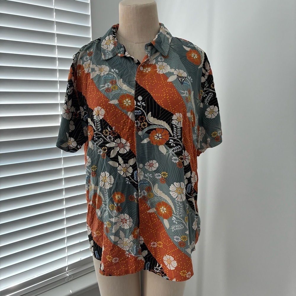 Guess Men's Tropical Eco Caravan Button Down Shirt